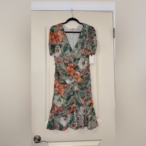 Kensie floral ruched dress